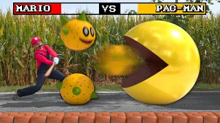 Mario vs Pac-Man in Real Life