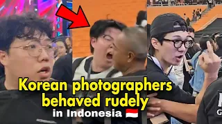Korean photographers behaved rudely when they attended the 38th Golden Disc Awards in Indonesia