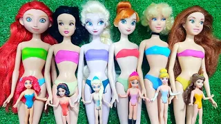 ASMR 5 MYSTERY SURPRISES Disney Princess Miniature Dolls Satisfying Unboxing NO Talking Video DIY