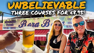 CRAZY CHEAP & AFFORDABLE! Tenerife on a Budget- Beachfront Restaurant Review! ☀️