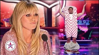 Mr Pants DROPS HIS PANTS And Heidi Klum Loves It On Americas Got Talent!