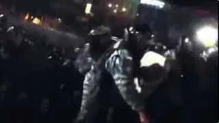 Force attack on euromaidan 30.11.2013