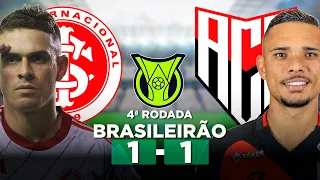 INTERNACIONAL 1 x 1 ATLÉTICO-GO Campeonato Brasileiro Série A 2024 4ª Rodada | Narração