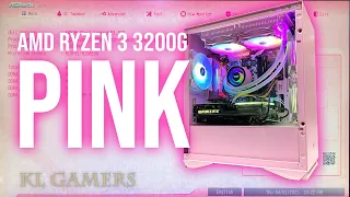 AMD Ryzen 3 3200G ASRock B450M STEEL LEGEND PINK Edition XLR8 RTX3060 TWISTER DX 240 ARGB