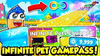 BUYING THE INFINITE PET GAMEPASS IN PET SIMULATOR X!!