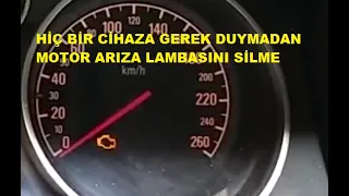 MOTOR ARIZA LAMBASI NASIL SİLİNİR