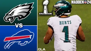 Bills vs. Eagles Super Bowl 58 Simulation Madden 24 PS5