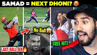 CRAZY KAR DIA! Abdul Samad LAST BALL SIX 😍 | Sandeep Sharma NO BALL 😱| RR vs SRH