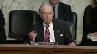 Grassley at Senate Judiciary Committee Hearing on Supreme Court Ethics Reform