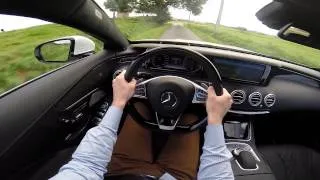 Mercedes S-Class Coupe 456BHP 4Matic 2014 POV test drive GoPro