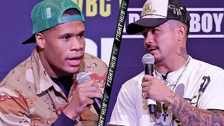 DEVIN HANEY VS JOSEPH DIAZ JR - FULL BACK & FORTH PRESS CONFERENCE & FACE OFF VIDEO