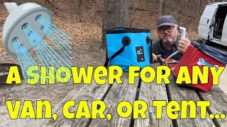 Shower in ANY Van - Two ways to take a shower in any van, car, or while camping.