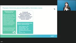 Комплаенс линия: мировая статистика результатов работы / nfp2b.ru