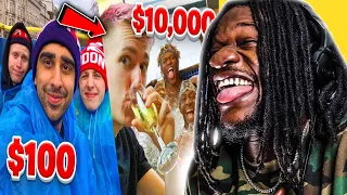 THEY IN THE UK BANDO! | SIDEMEN $10,000 VS $100 HOLIDAY (REACTION)