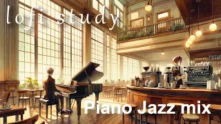 作業用BGM - Piano Jazz ピアノジャズ 落ち着いたカフェでコーヒー飲みながら静かに集中 /【チル・仕事・勉強・睡眠】