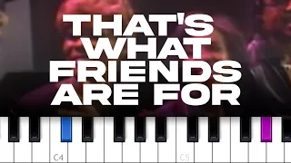 Dionne Warwick - That's What Friends Are For (piano tutorial)