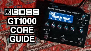 BOSS GT1000 CORE Getting Started Guide (GT1000 CORE Overview and Features)