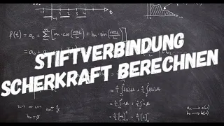 Stiftverbindung Scherkraft berechnen   HD 720p