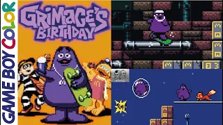 Grimace’s Birthday GBC 2023 - Game Boy Color - C&M Playthrough - Mcdonalds New Game