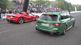 734HP Audi RS4 B9 ASK Performance Stage 3+ vs Ferrari 488 Spider