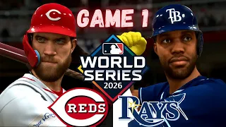 WORLD SERIES GAME 1 VS. RAYS | MLB THE SHOW 24 CINCINNATI REDS FRANCHISE EPISODE 53!