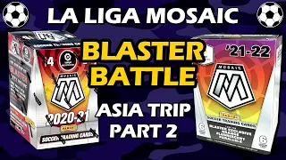 From Vietnam! Panini Mosaic La Liga Retail Blaster Box Comparison Soccer (2020-21 vs 2021-22)