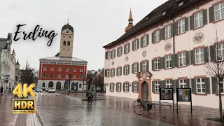 Walking in the Rain in Erding - Bavaria, Germany - 4K HDR