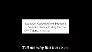 Legacies is cancelled | forever lovable cast [edit]