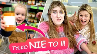 KUBUŚ WYBIERA W SKLEPIE, CO ZJEMY NA OBIAD!🤣 CHALLENGE😮