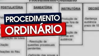 PROCEDIMENTO ORDINÁRIO DO CÓDIGO DE PROCESSO PENAL