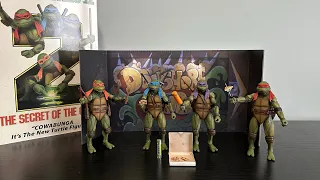 NECA TMNT II: The Secret of the Ooze 4-Pack VHS Packaging Full Unboxing & Review