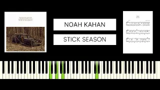 Noah Kahan - Stick Season (BEST PIANO TUTORIAL & COVER)