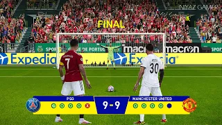 PES 2021 | PSG vs Man United | Penalty Shootout | Messi vs Ronaldo  - Final UEFA Champions League