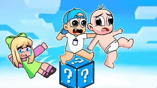 ¡BEBE PECHochin SOBREVIVE A 1 BLOQUE EN MINECRAFT! 😱¿SE CAYO? BEBE PECHOCHIN Y NANI 1 BLOQUE