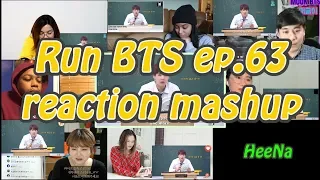 [BTS] Run BTS 달려라 방탄 ep.63｜reaction mashup