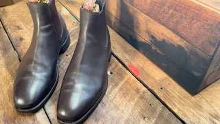 R.M Williams Shoe Clean and Polish | ASMR