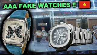 AAA Fake Watches in Vietnam - Saigon Square Ho Chi Minh  |  HUBLOT ROLEX AUDEMARS PIGUET PATEK PHIL