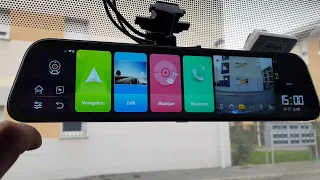 J'AI TESTÉ #1 : rétroviseur 12" dashcam caméra recul voiture Android BLUAVIDO