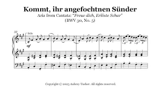 Organ: Kommt, ihr angefochtnen Sünder (Alto Aria) “Freue dich, Erlöste Schar” (BWV 30) - J.S. Bach