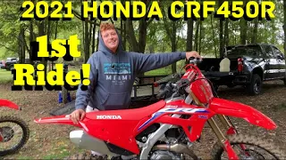 First ride on the all new 2021 Crf450r Mx Acres episode 21