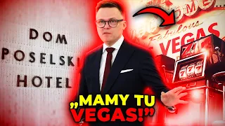 Hołownia zabrał głos ws. imprezy w hotelu poselskim. "Mamy tu Vegas na miarę naszych możliwości"