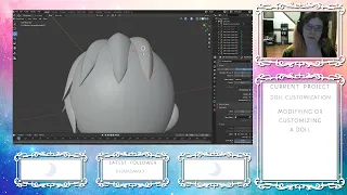 Stream replay: Sculpting custom hair for my Zaide Nendoroid doll