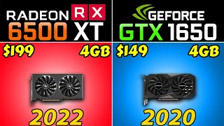 RX 6500 XT vs. GTX 1650 GDDR6 | PCIe3.0 and PCIe4.0 | 1080p Gaming Benchmarks