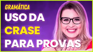 CRASE PARA PROVAS (CONCURSOS E VESTIBULARES) TEORIA + RESOLUÇÃO DE EXERCÍCIOS - Profa. Pamba