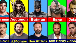 DC Actors And Their Characters