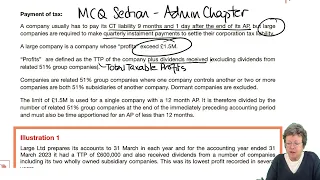 Corporation tax (part 1) - ACCA Taxation (FA 2022) TX-UK lectures