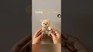 DIY Felt teddy 🧸 #shorts #diy #craft #shortsfeed