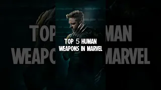 Top 5 HUMAN weapons in Marvel #shorts #marvel #mcu