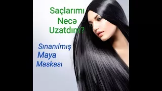 Tökülən və Uzanmayan Saçlar üçün Maya Maskası.Saçlarımı necə Uzatdım?