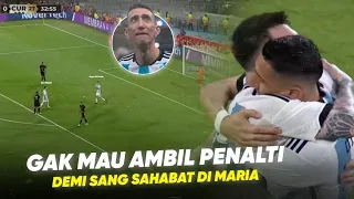 “Dia Memperlakukan Rekan Setim bagai Saudara” Lihatlah Reaksi Haru Di Maria Diberi Penalti Messi